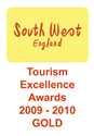 South West England Tourism Excellence Awards 2009-2010: Gold